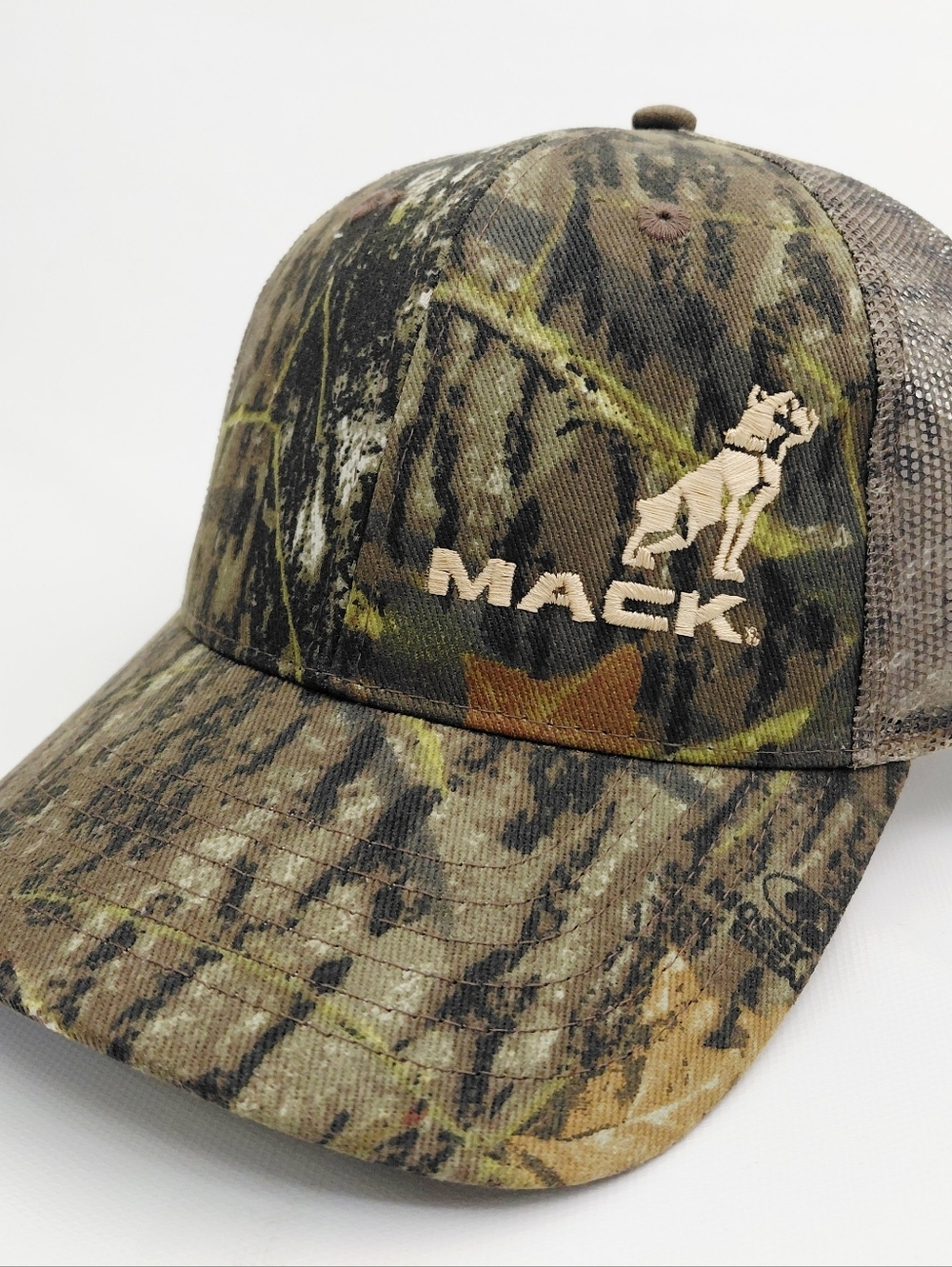 MACK Trucks Camouflage Trucker Embroidered Patch Mesh Strapback Cap Hat